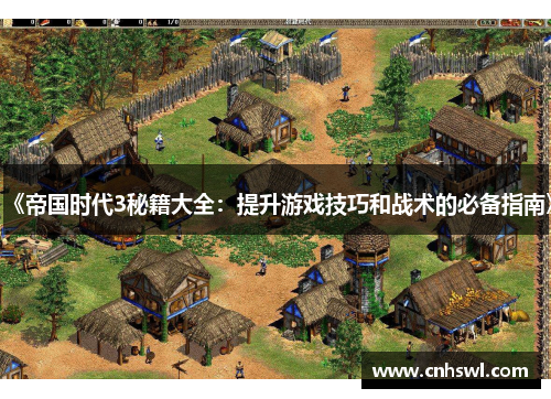 《帝国时代3秘籍大全：提升游戏技巧和战术的必备指南》